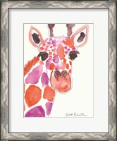 Framed Giraffe Named Liz