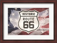 Framed Patriotic Route 66