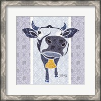 Framed 'Bluebell the Cow' border=