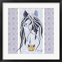 Framed 'Bluestar the Horse' border=