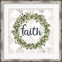 Framed Faith Eucalyptus Wreath