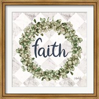Framed Faith Eucalyptus Wreath