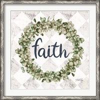 Framed Faith Eucalyptus Wreath