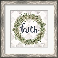 Framed Faith Eucalyptus Wreath