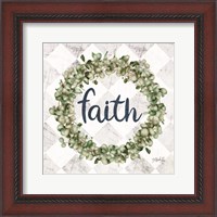 Framed Faith Eucalyptus Wreath