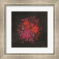 Framed Red and Magenta Flowers