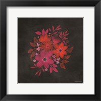 Framed Red and Magenta Flowers