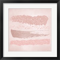 Framed 'Pink Glitter I' border=