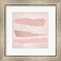 Framed 'Pink Glitter I' border=