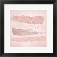 Framed 'Pink Glitter I' border=