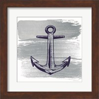 Framed 'Brushed Midnight Blue Anchor' border=