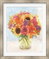 Framed Vase with Flowers I
