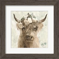 Framed Cow and Crown II