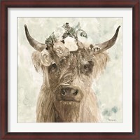 Framed Cow and Crown II