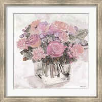 Framed Bouquet in Glass