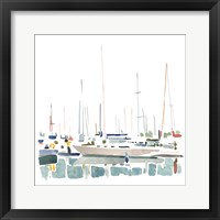 Framed 'Sailboat Scenery II' border=