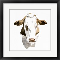 Framed Watercolor Bovine I