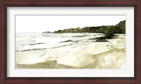 Framed Simple Watercolor Coast I
