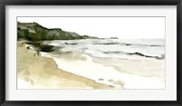 Framed Simple Watercolor Coast II