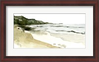 Framed Simple Watercolor Coast II