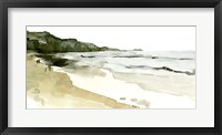 Framed Simple Watercolor Coast II