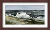 Framed Loose Watercolor Waves I