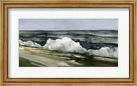 Framed Loose Watercolor Waves I