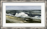 Framed Loose Watercolor Waves I
