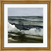 Framed Loose Watercolor Waves III