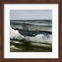 Framed Loose Watercolor Waves III