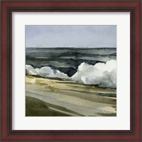 Framed Loose Watercolor Waves IV