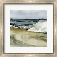 Framed Loose Watercolor Waves V
