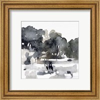 Framed 'December Landscape I' border=