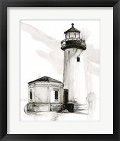 Framed 'Lighthouse Study II' border=