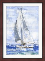 Framed Blue Sails I