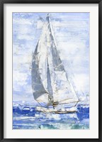 Blue Sails I Framed Print