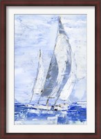 Framed Blue Sails II