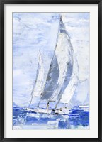 Blue Sails II Framed Print