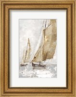 Framed Golden Sails II