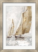 Framed Golden Sails II