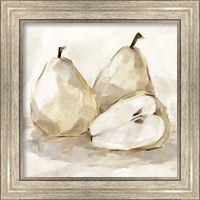 Framed 'White Pear Study I' border=