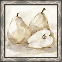 Framed 'White Pear Study I' border=