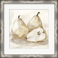 Framed White Pear Study I