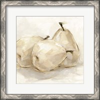 Framed White Pear Study II