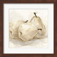Framed White Pear Study II