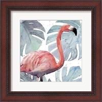 Framed Flamingo Splash I