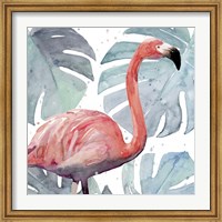 Framed Flamingo Splash I