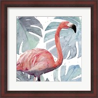 Framed Flamingo Splash I