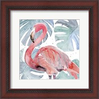 Framed Flamingo Splash II