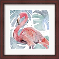 Framed Flamingo Splash II